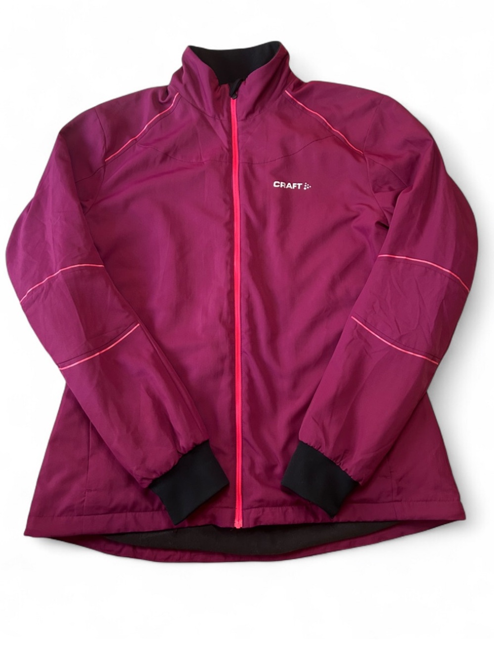 Craft Women's size XL Berry Utility Jacket with Pink Trim